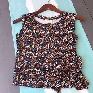 Maeve by Anthropologie Floral Print Wrap‎ Top